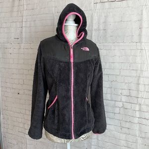 North Face zip up hoodie size LG (14/16)